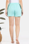 Zivame Lounge Knit Poly Lounge Shorts - Aruba Blue — thumbnail 4